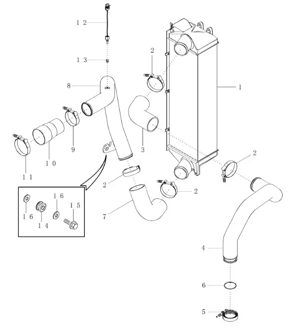 408794A1 - Патрубок возд. выс. давл. ДВС TG285